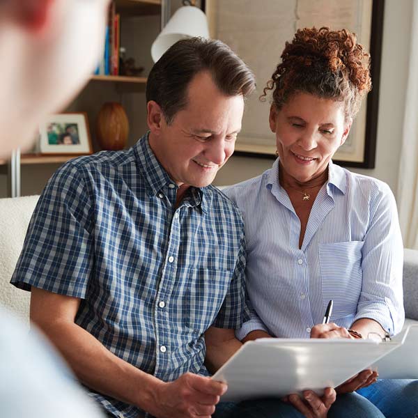 Couple Looking at Med Supp Documents